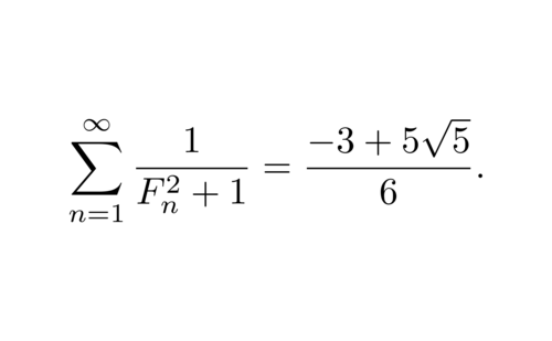 F_n^2 + 1 の逆数和