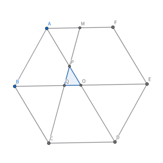 青い部分の面積を求める