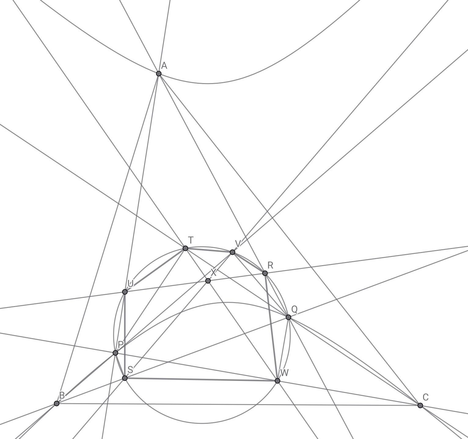 円についてのチェバの定理的な感じ