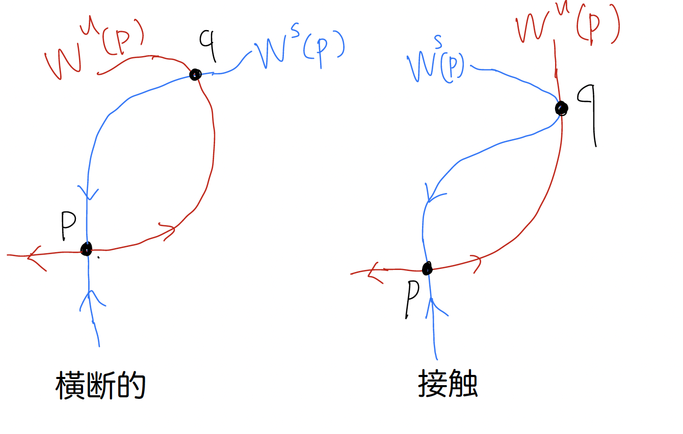 2種類のホモクリニック点