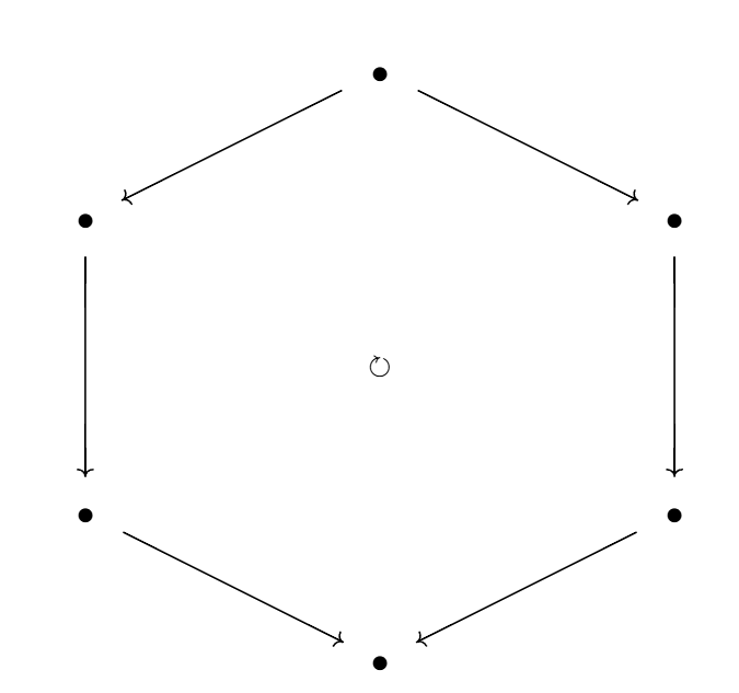 対角自然変換の六角可換図式