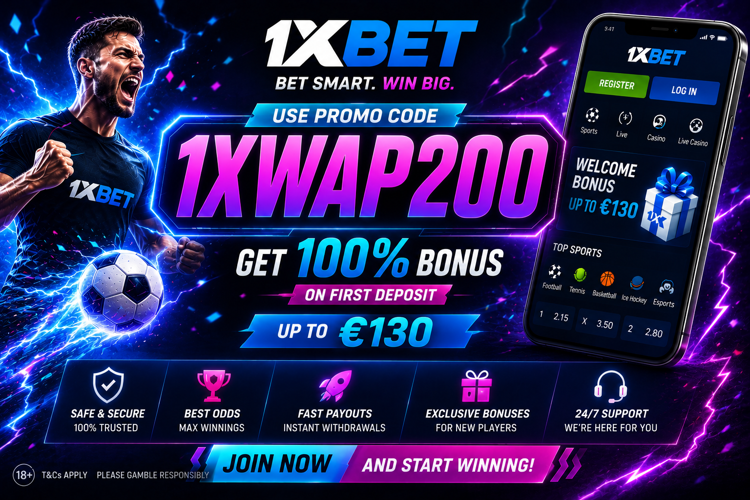 1xBet Promo Code 2027: 1XVIP1X – Official Offer