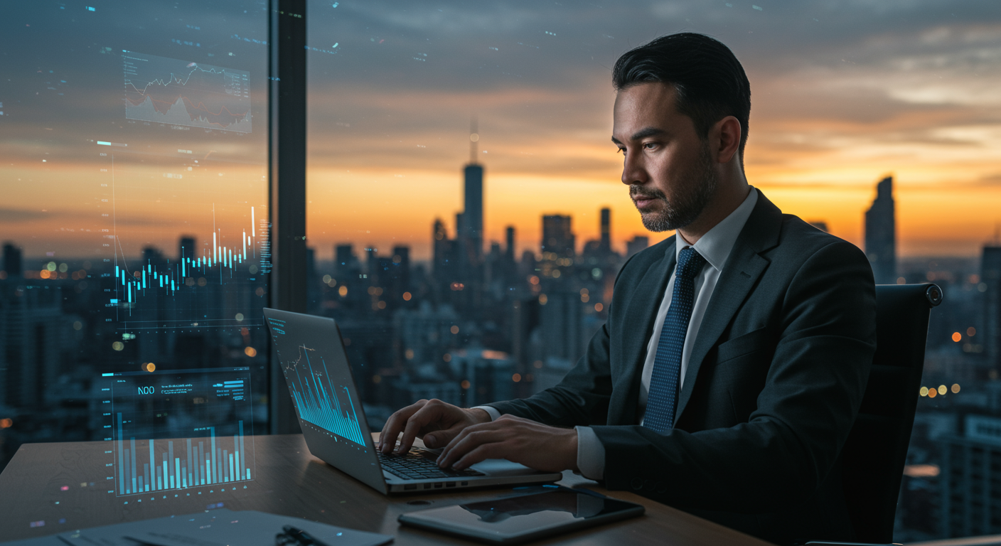 Trader Gestionando el Riesgo para Evitar Perdidas