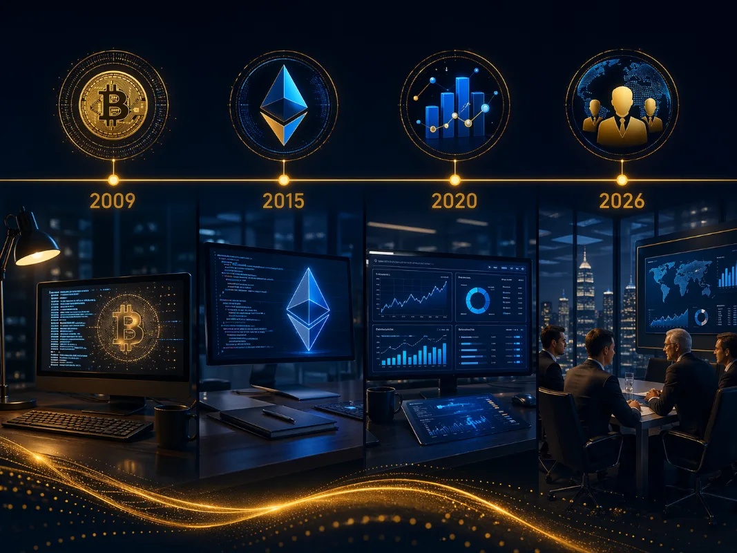 Imagen ilustrativa sobre inversiones en criptomonedas, con gráficos y datos visuales en un estilo profesional fintech.