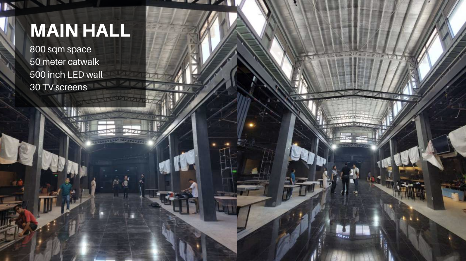 Event space adjoining the Brooklyn Warehouse cafe in Manila