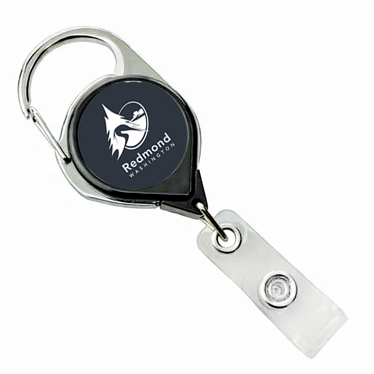 Premium Carabiner Round Badge Reel