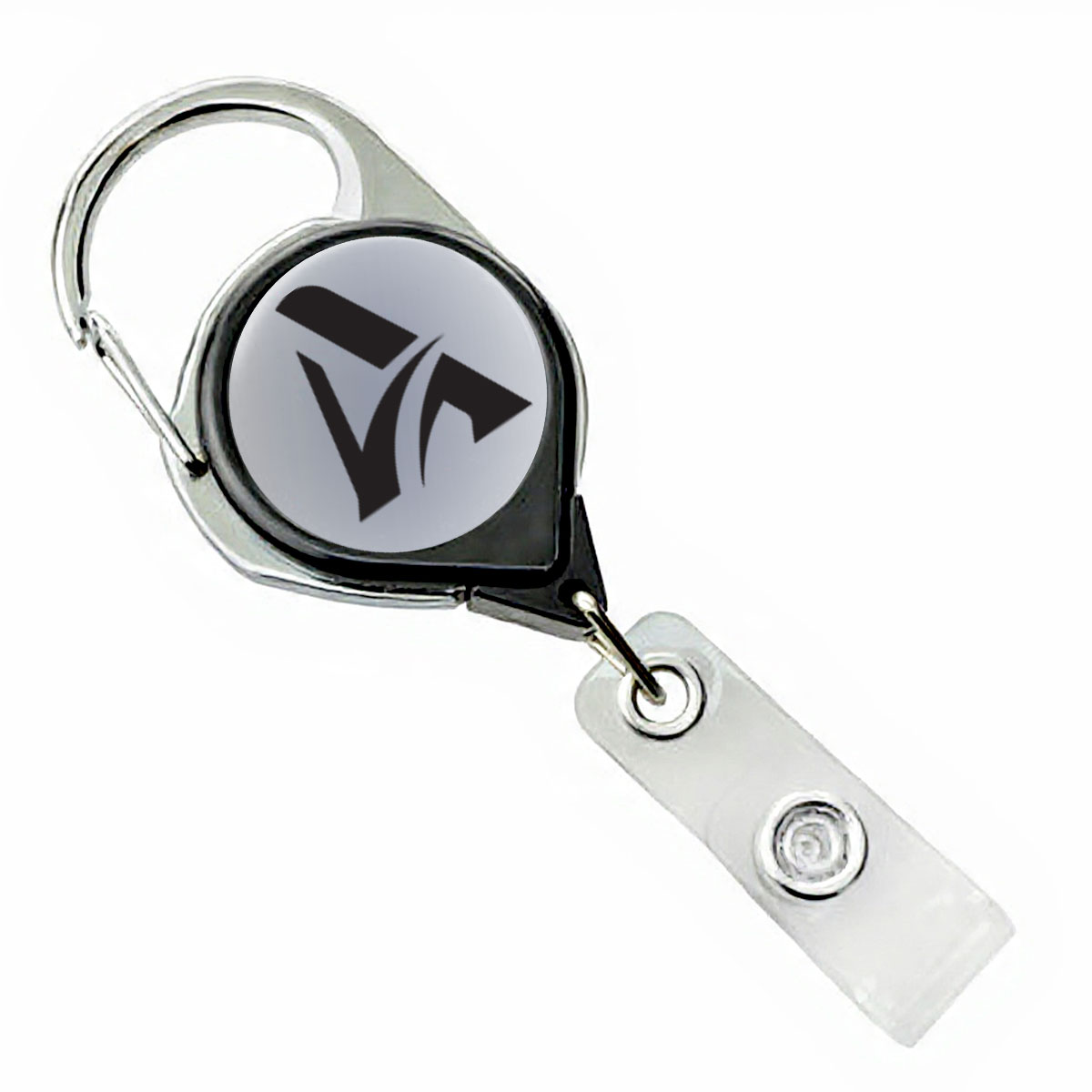 Premium Carabiner Round Badge Reel