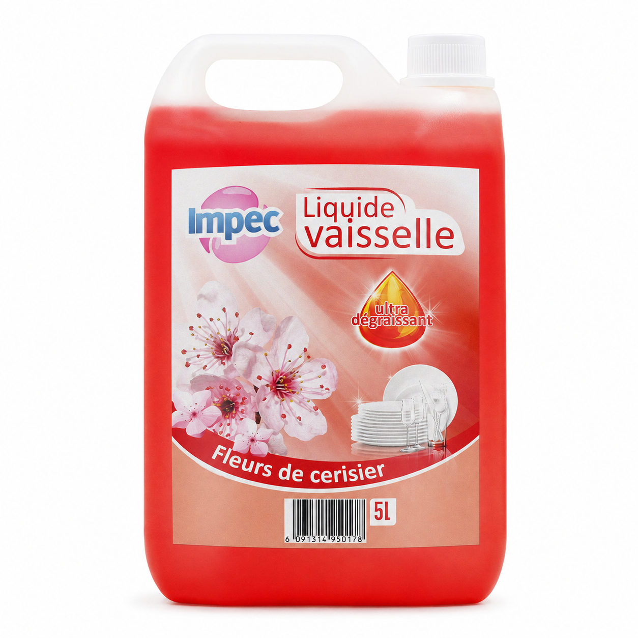 Liquide vaisselle Impec 5 L – Fleurs de cerisier