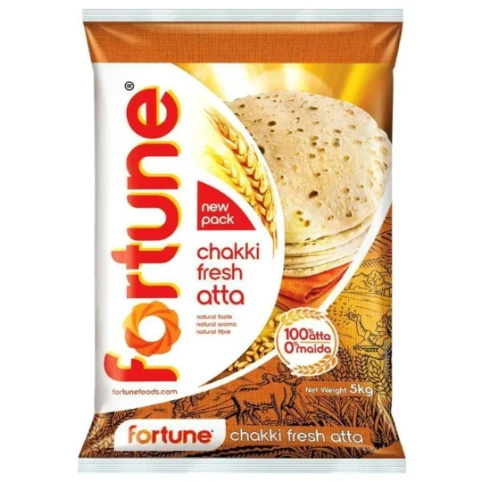 Farine de blé complet Fortune Chakki Fresh Atta – 5 kg