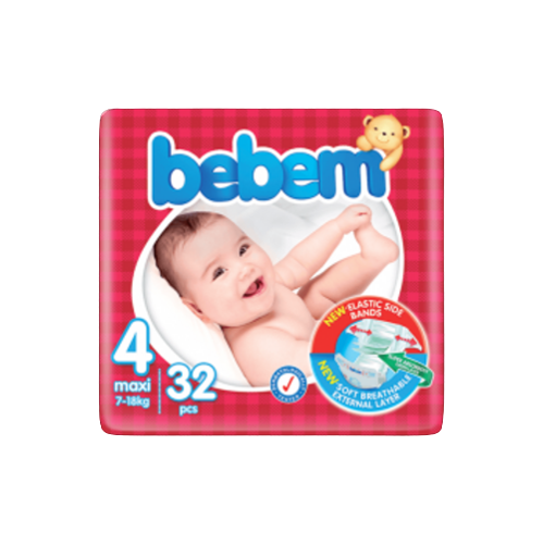 Couches Bebem Twin Maxi Taille 4 – 32 pièces