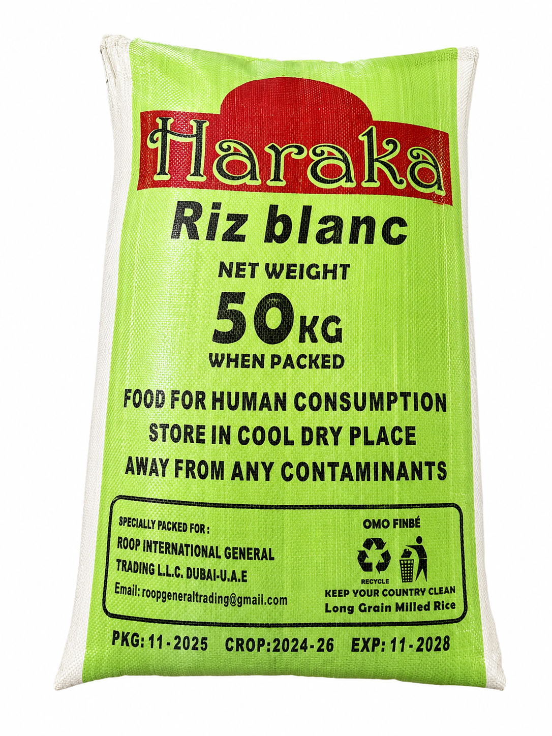 Riz blanc Haraka