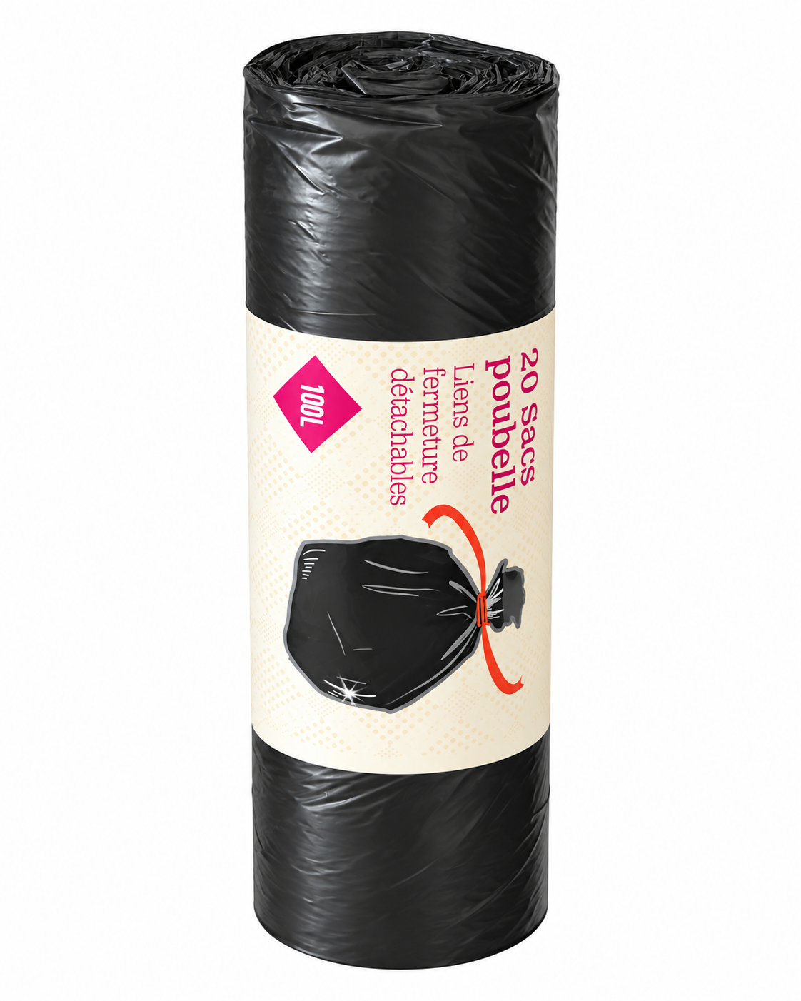 Sacs poubelle 100 L – 20 sacs