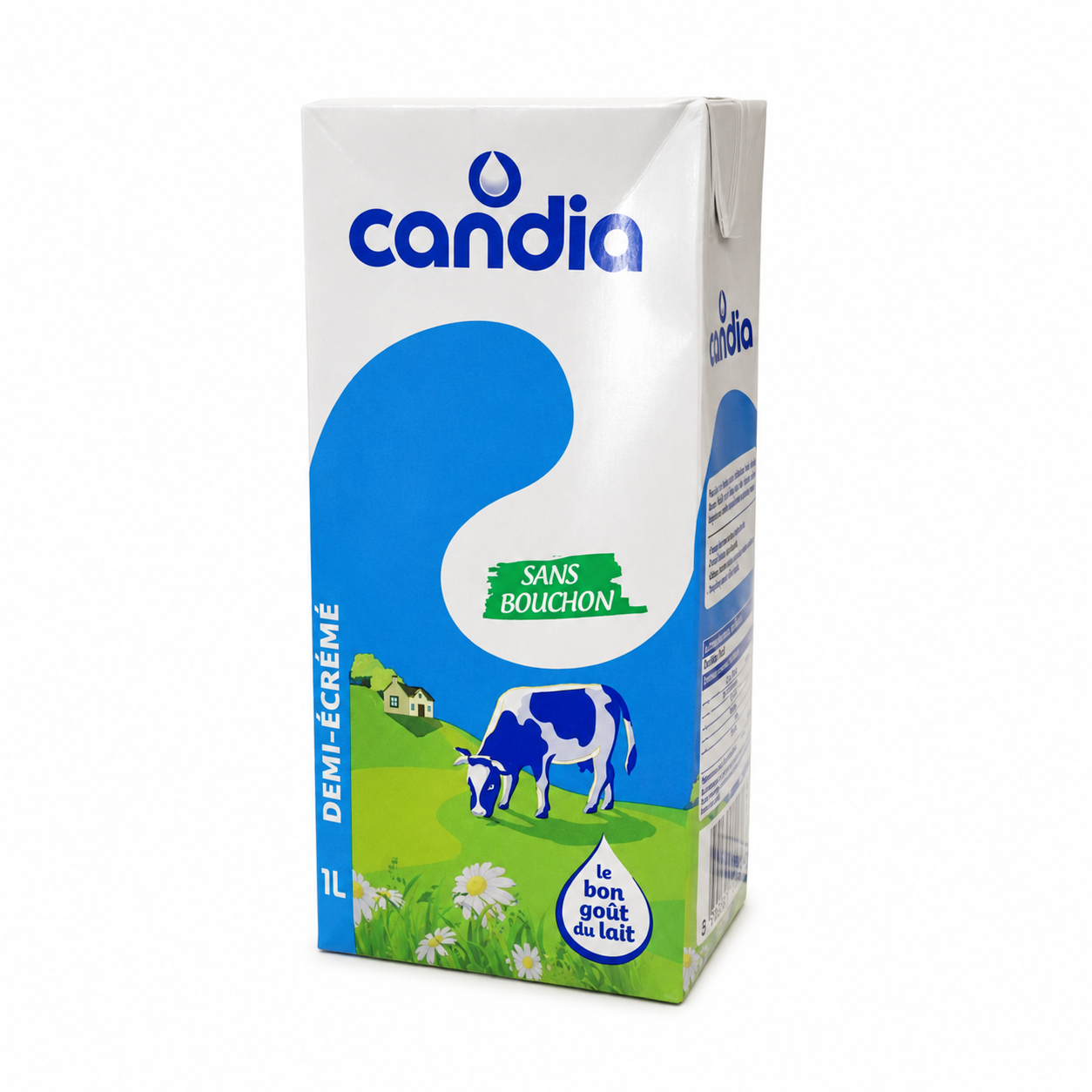 Lait demi-écrémé Candia – Brique 1 L
