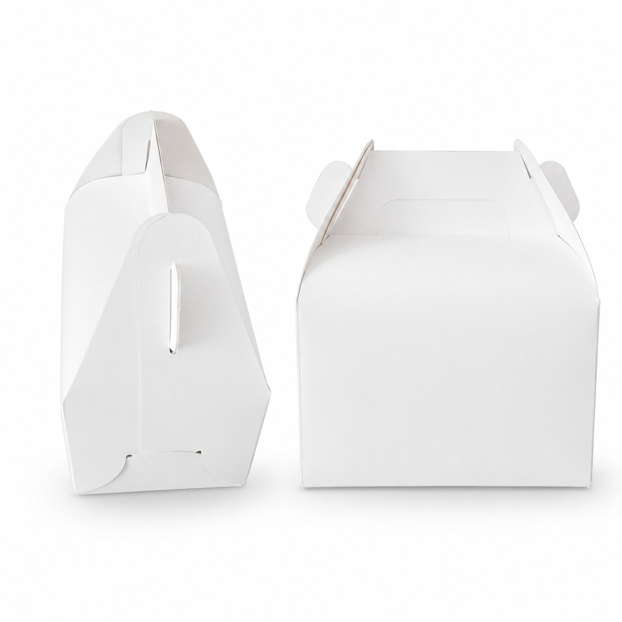 Boîte pâtissière avec poignée – Blanche