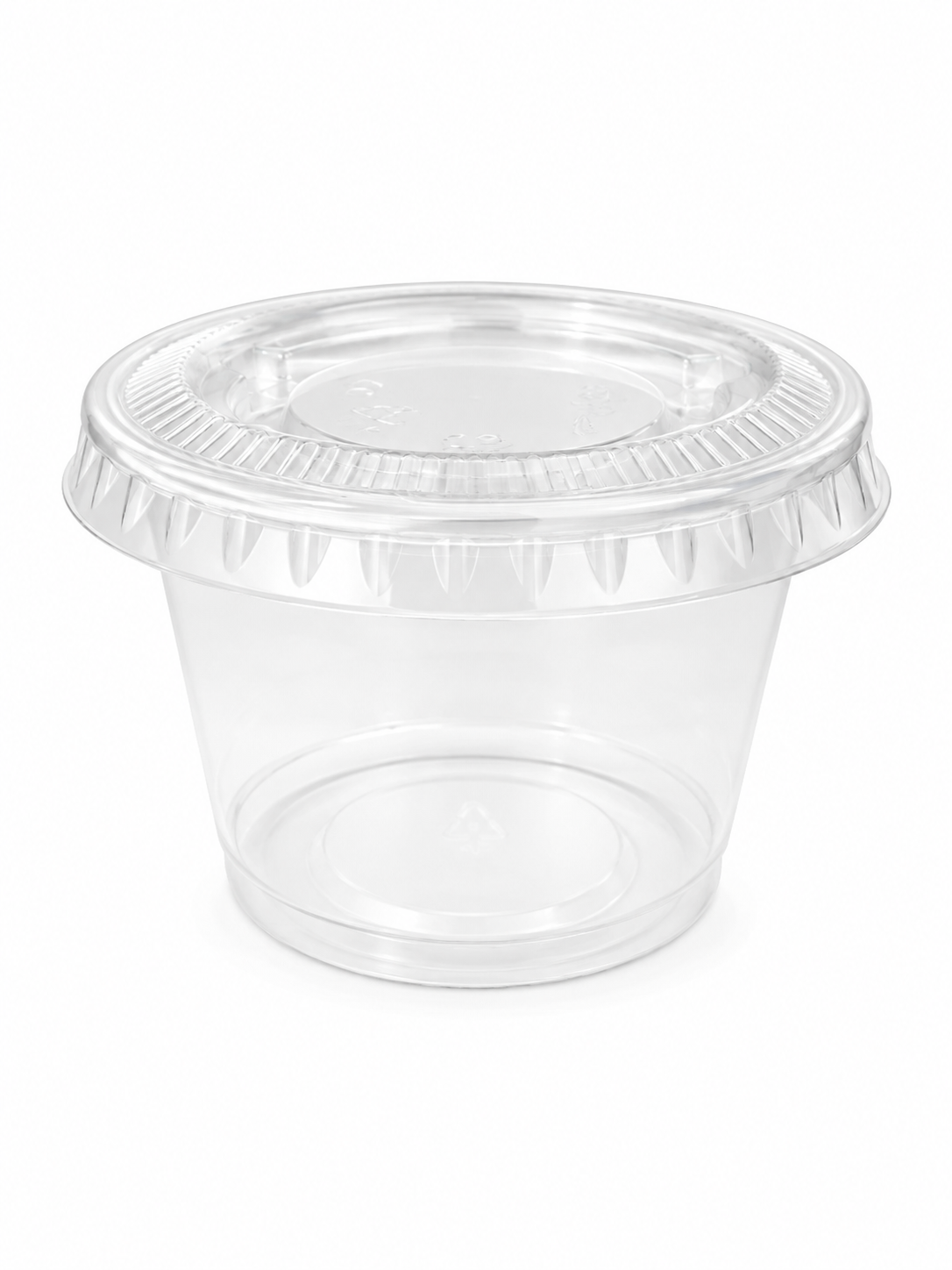Saucière transparente avec couvercle – 100 pièces