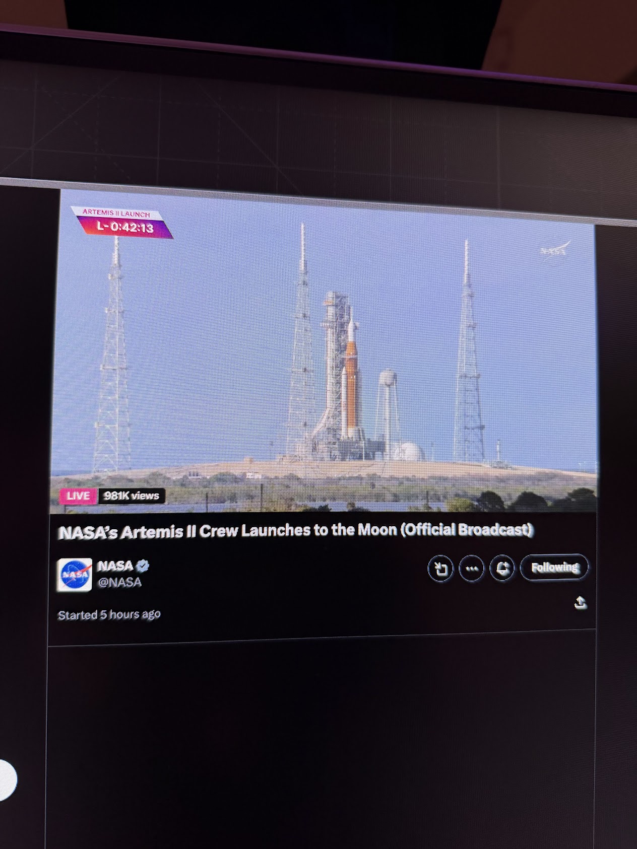 artemis launch