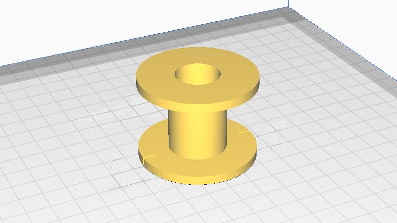 Carrete para inductor de núcleo de aire