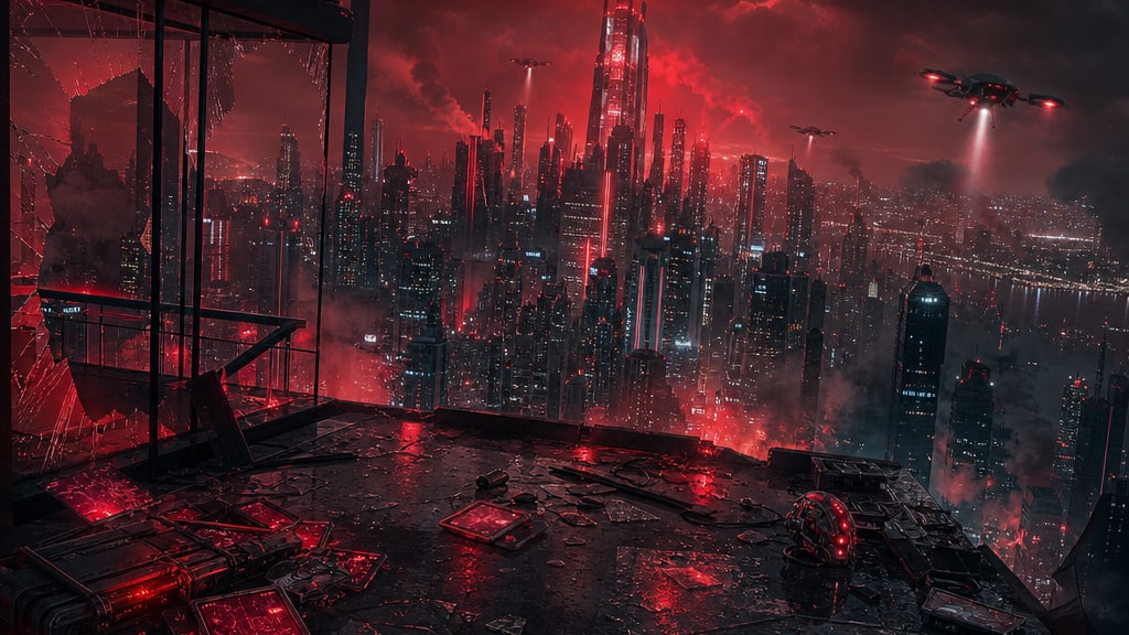 Cover art for the Maze AI scenario Crimson Reign