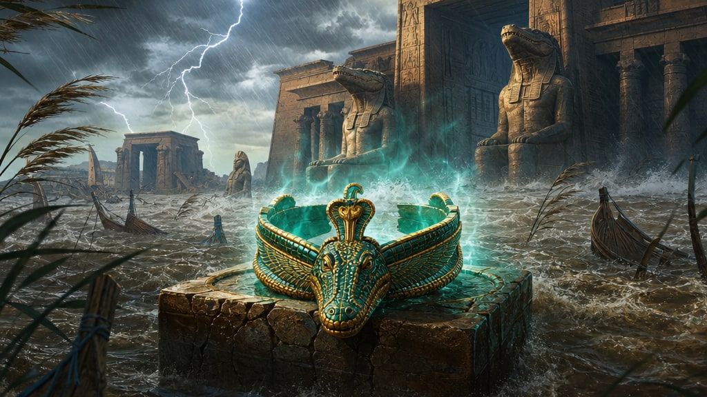 Cover art for the Maze AI scenario Crocodile Crown