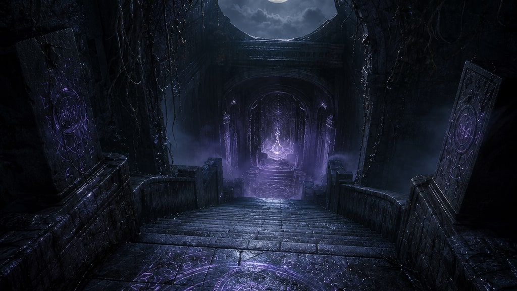 Cover art for the Maze AI scenario Moonlit Rite