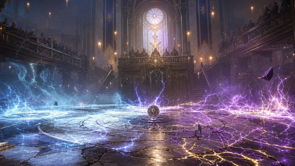 Cover art for the Maze AI scenario Rival Academy
