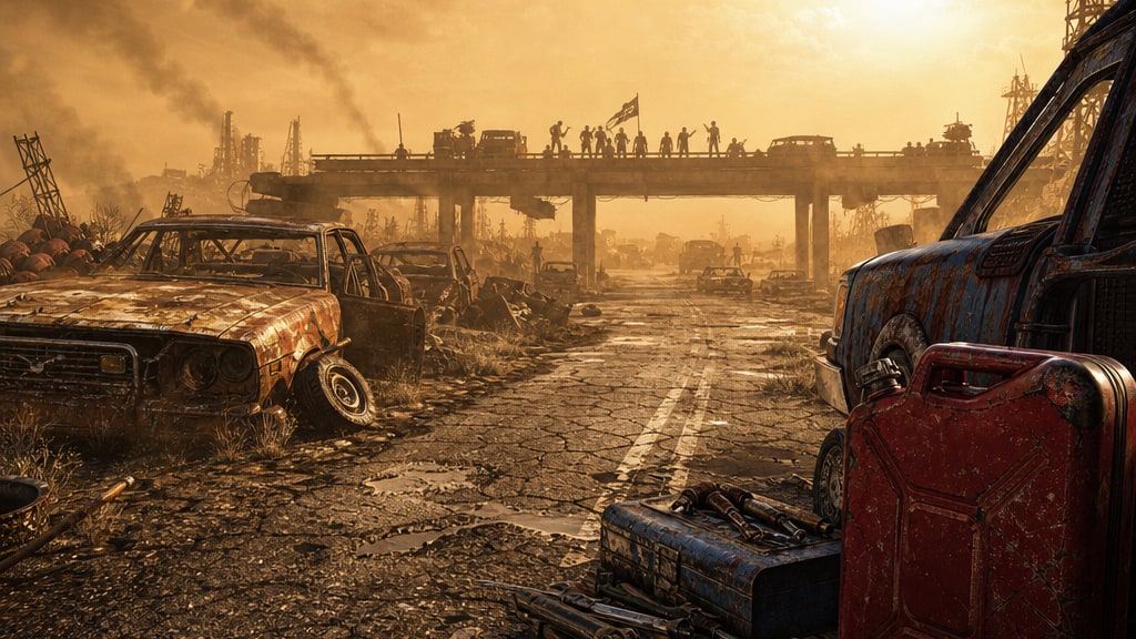 Cover art for the Maze AI scenario Scorched Highways
