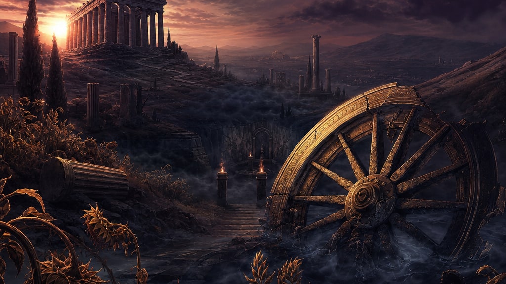 Cover art for the Maze AI scenario Sun's Wheel