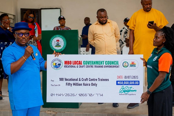 Provision of Startup Capital for 100 Vocational Center Trainees