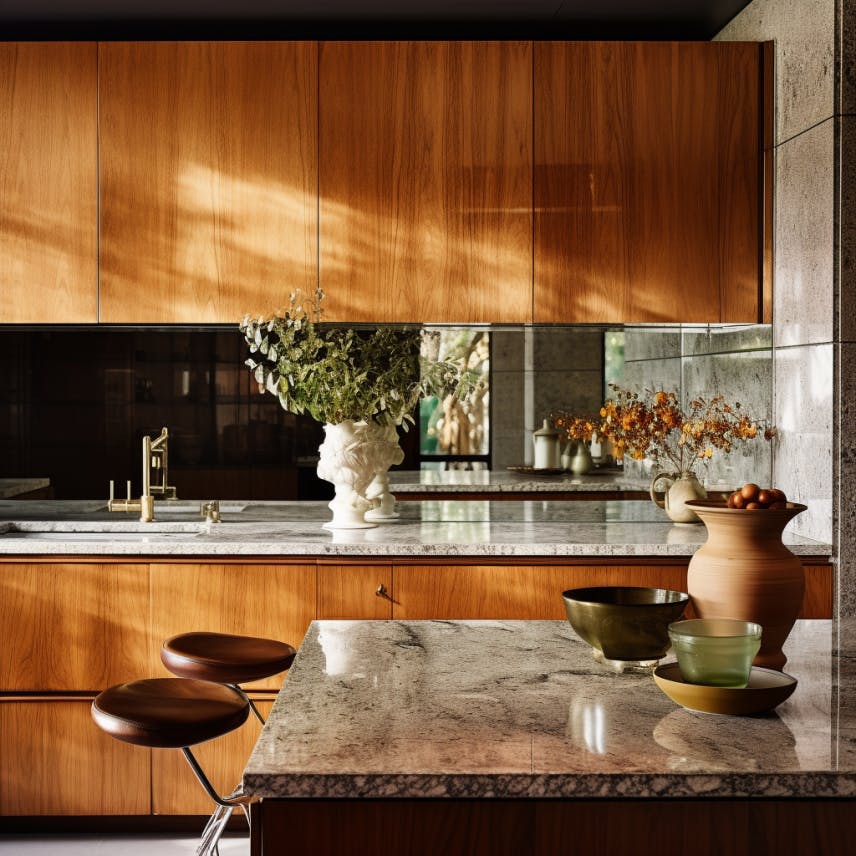 Mirrored Backsplash