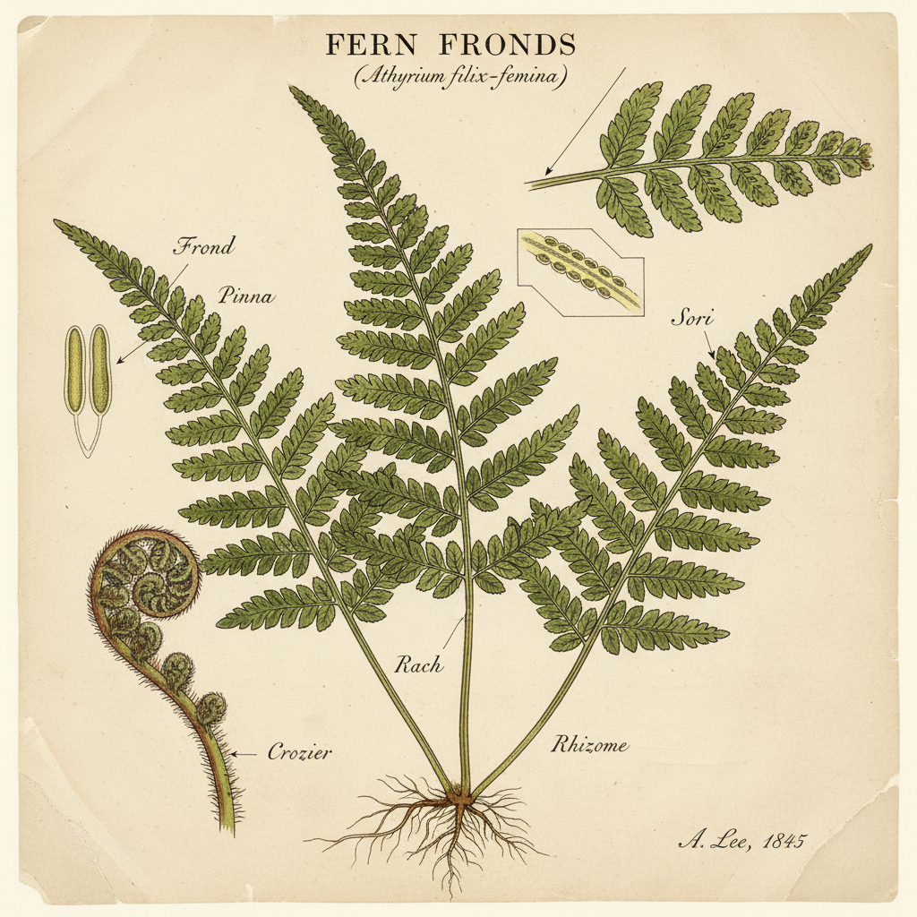 Fern Frond, Botanical Plate