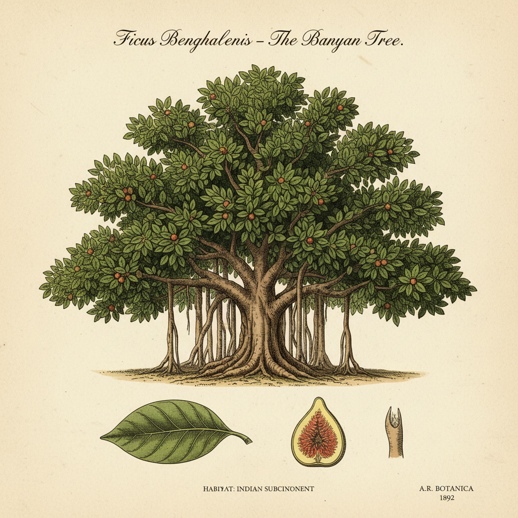 Banyan Tree, Botanical Plate
