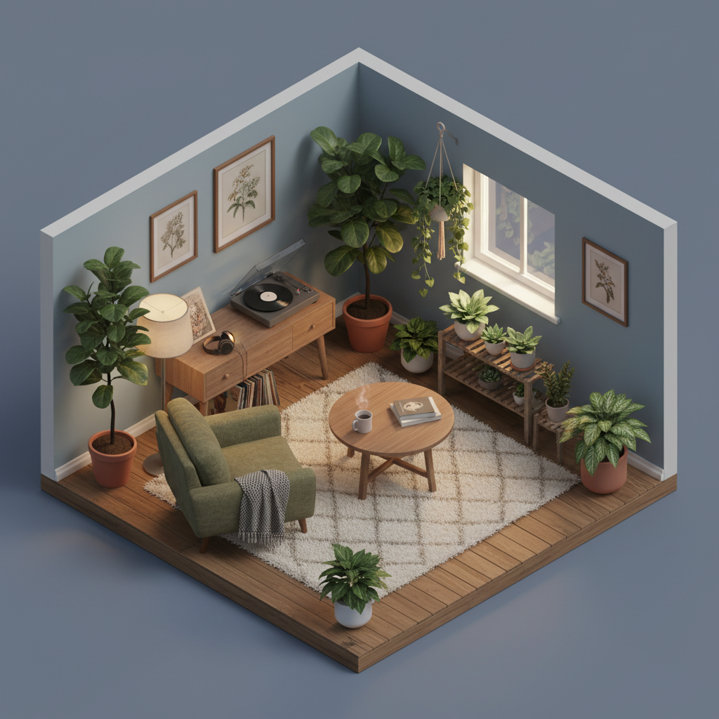 Cozy Isometric Room