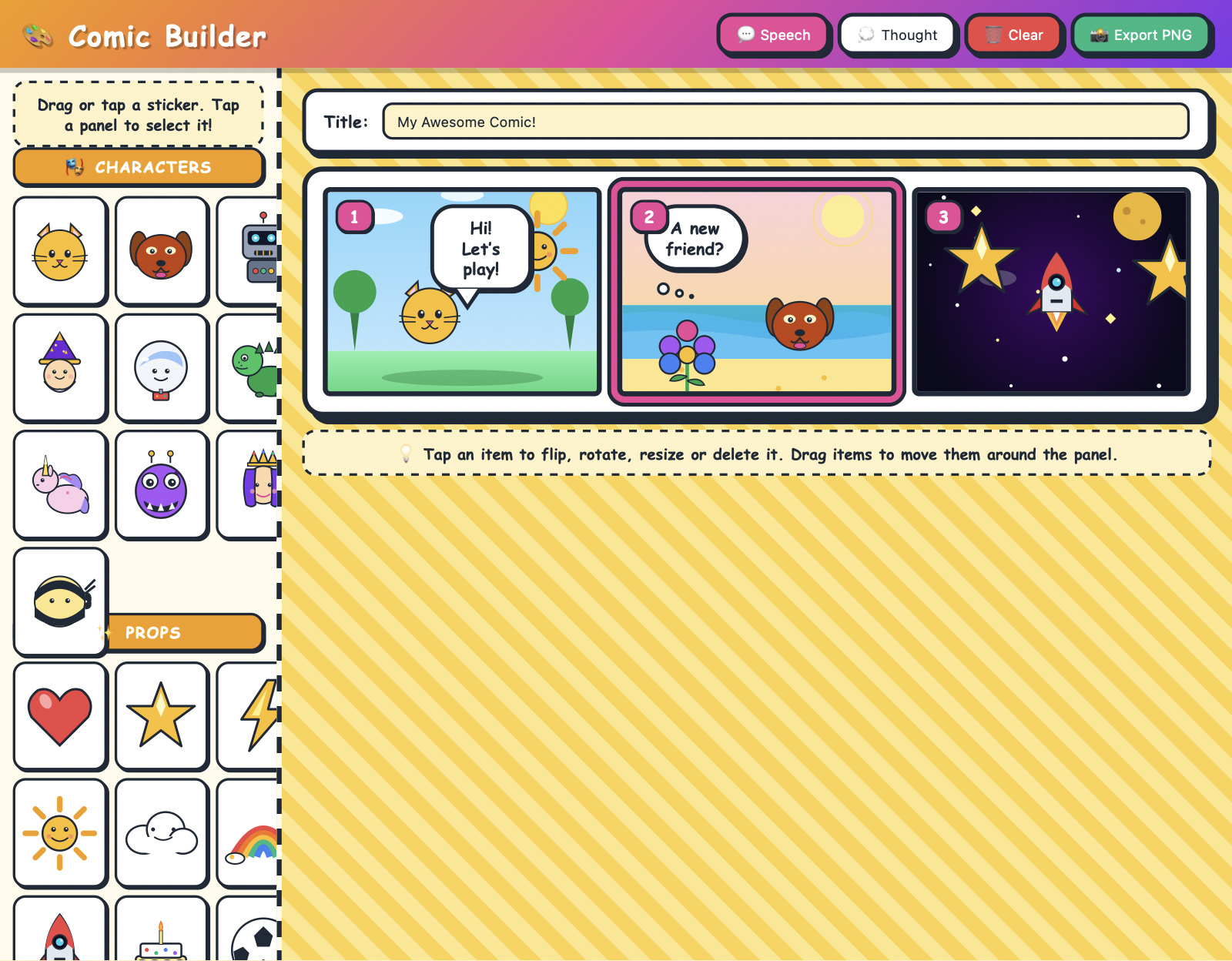 Comic Strip Builder