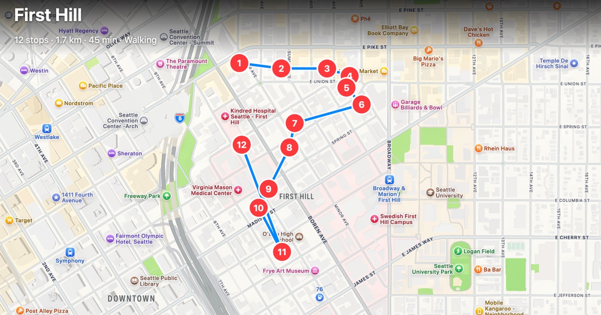 First Hill Landmarks — a narrated walk