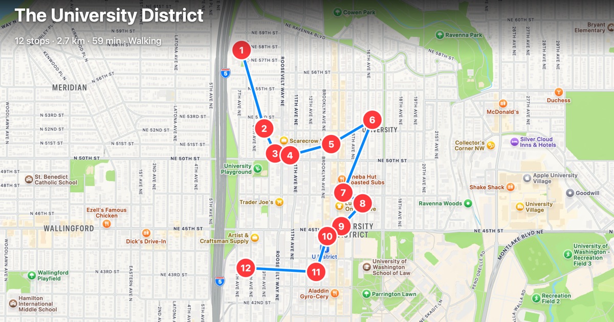 University District Landmarks — a narrated walk
