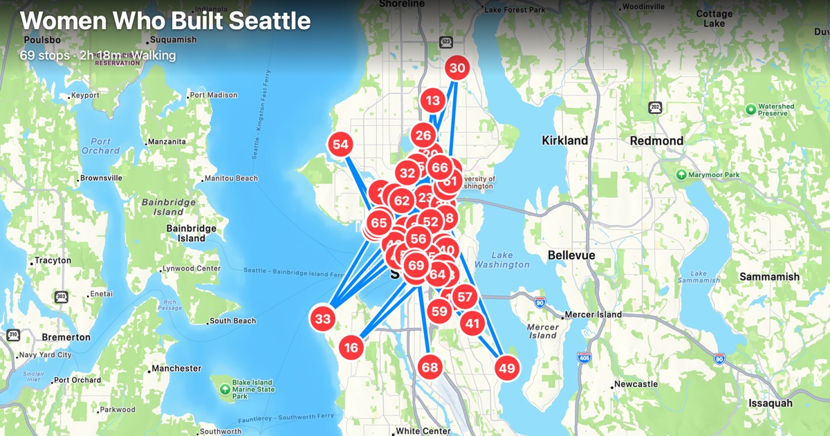 Women Who Built Seattle — a narrated collection
