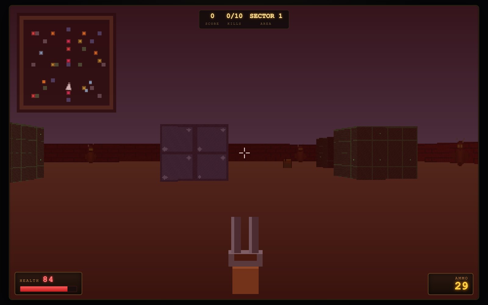 2.5D Raycast Bunker Shooter