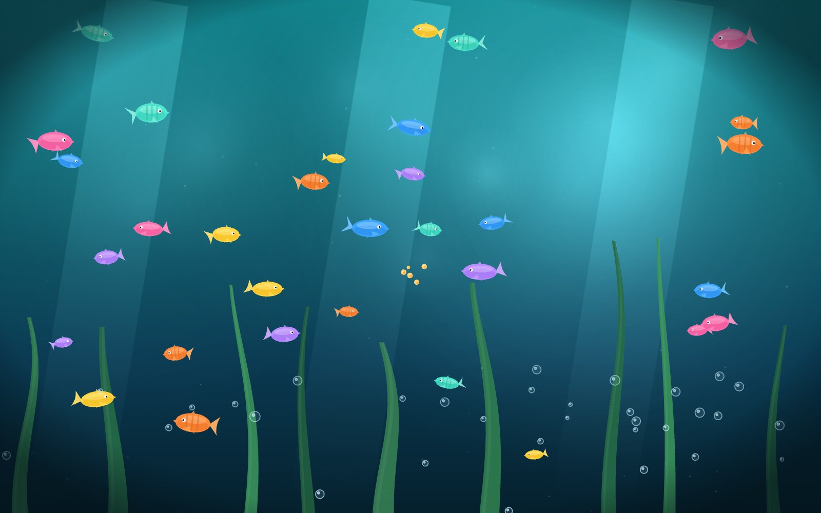 Animated Calming Aquarium Scene