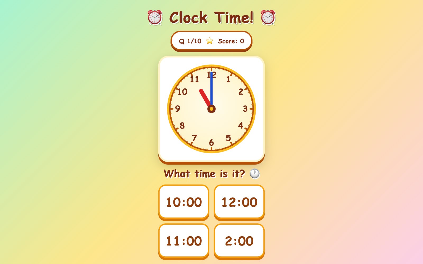 Clock Time!
