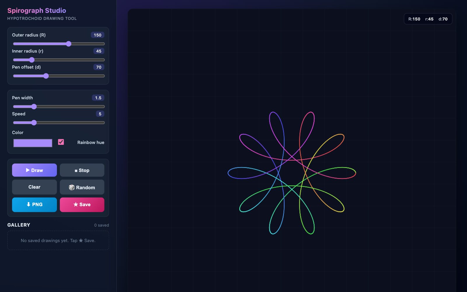 Spirograph studio