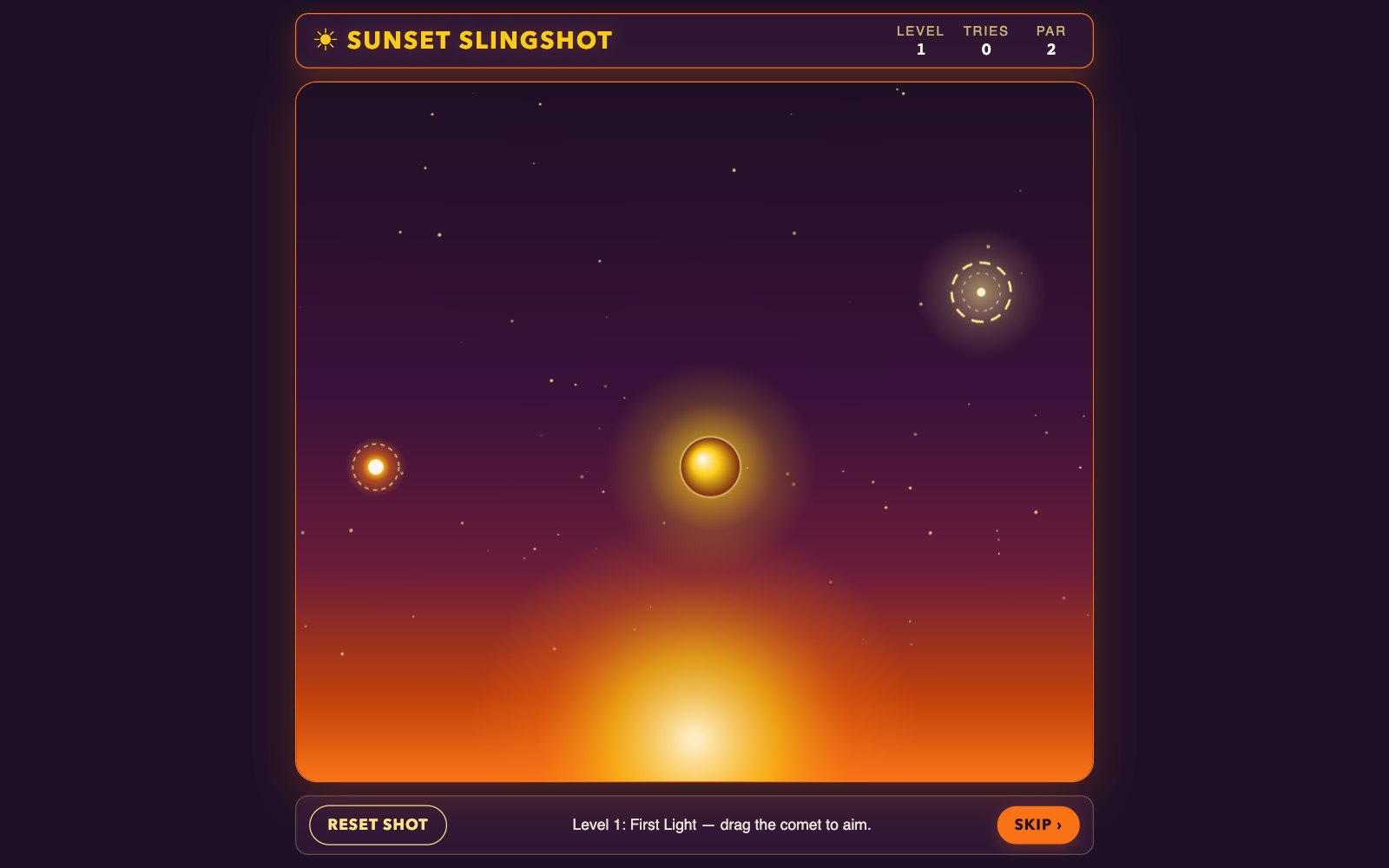 Sunset Slingshot