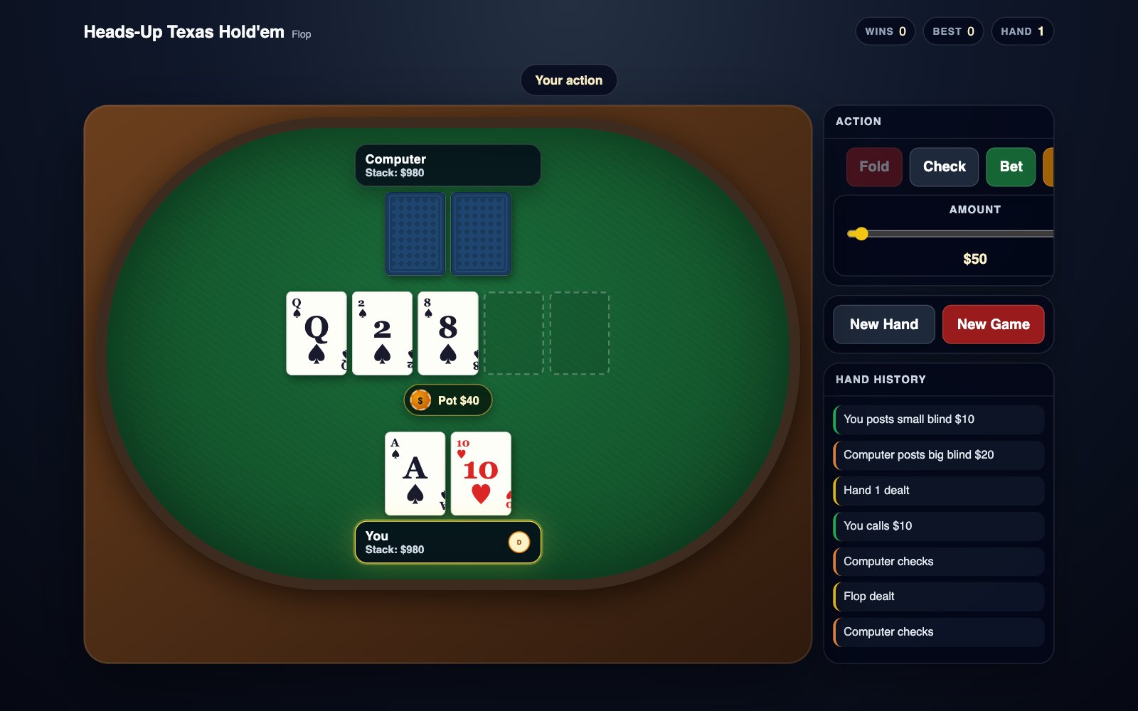 Heads-Up Hold'em