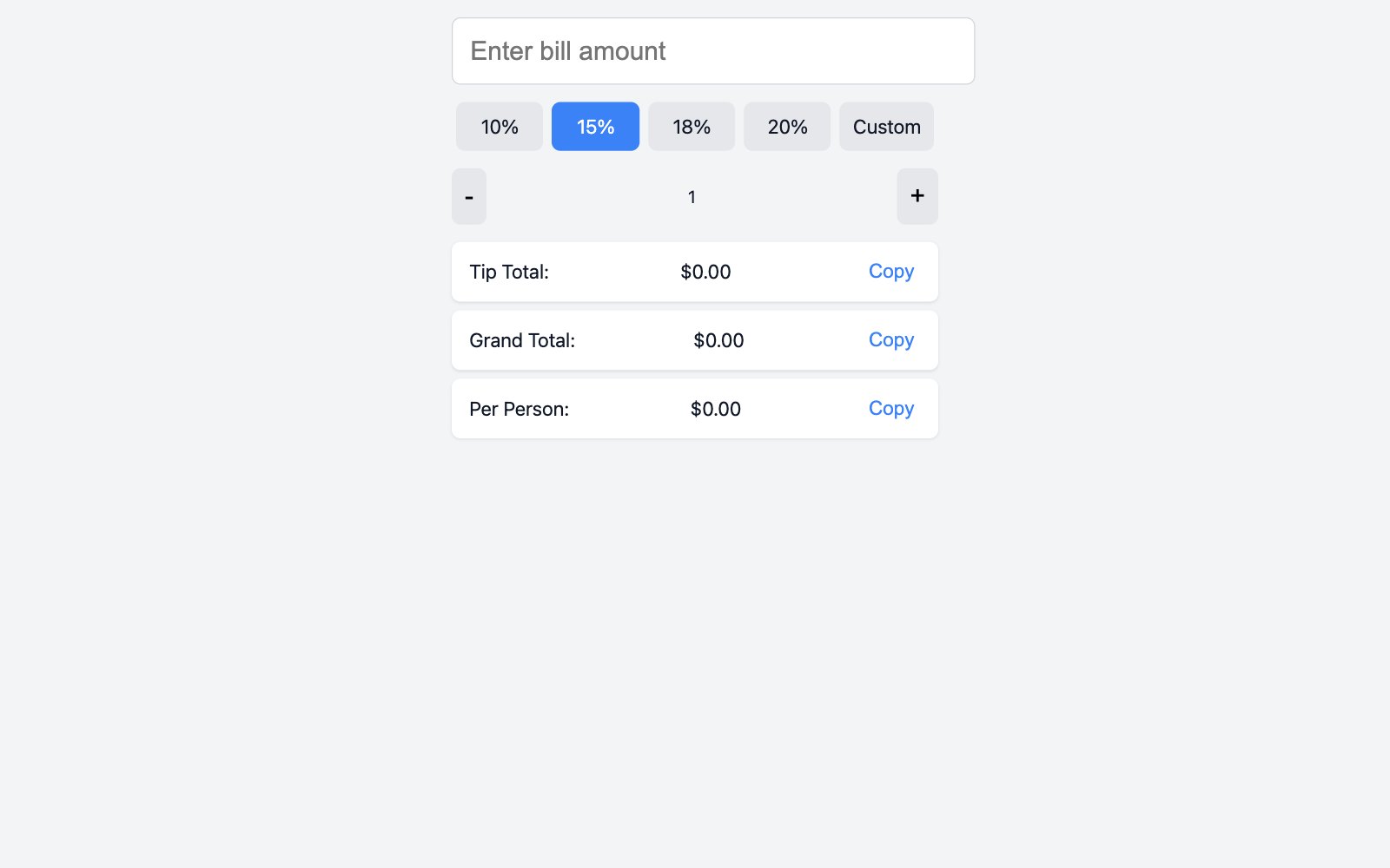 Tip Calculator