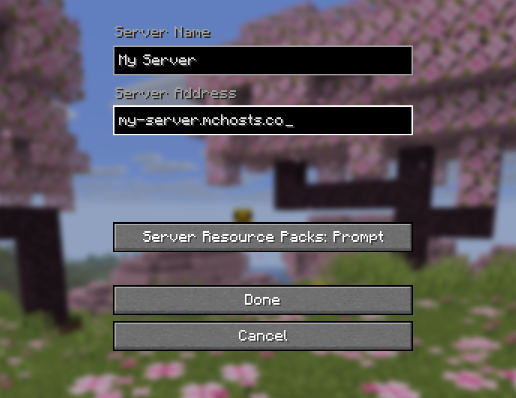 Add Server
