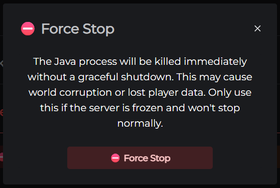 Force Stop