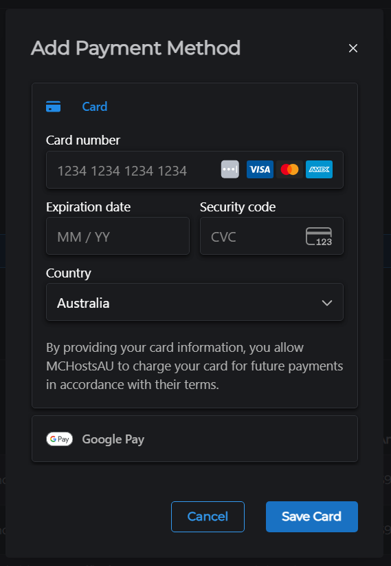Card Input
