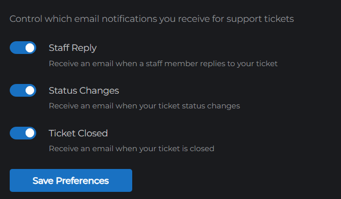 Email Settings