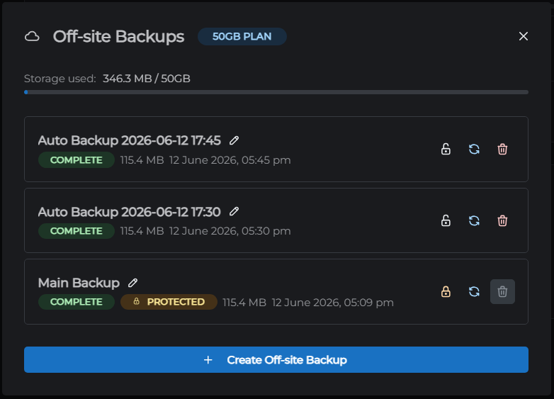 Backups