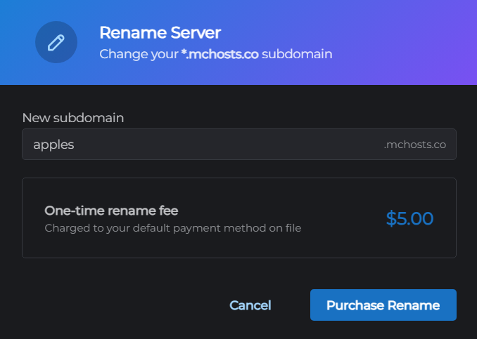 Confirm Rename