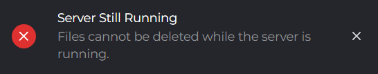 Server Still Running